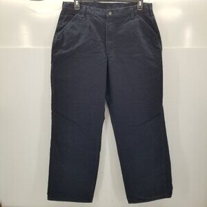 Carhartt Men Loose Original Fit Carpenter Canvas Pant Blue B11-MDT 38x32